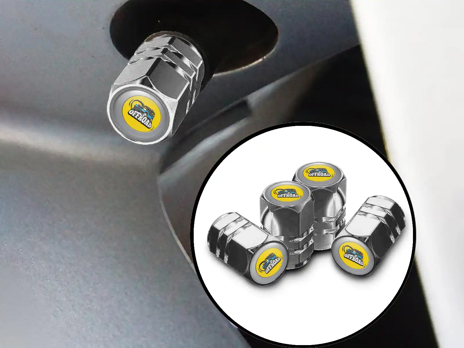 Tire Valve Covers for Trucks Domed Design